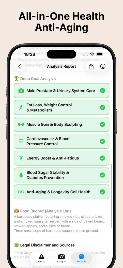 App Screenshot 2: Detailed Macro Breakdown